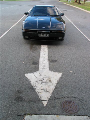 Photograph of the JZA70R Supra.